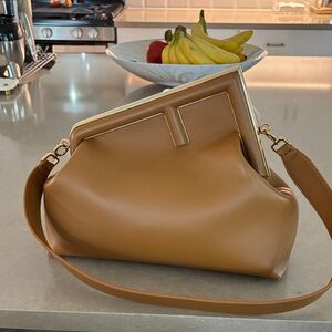 Elegant Fendi Tan Leather Women's Bag